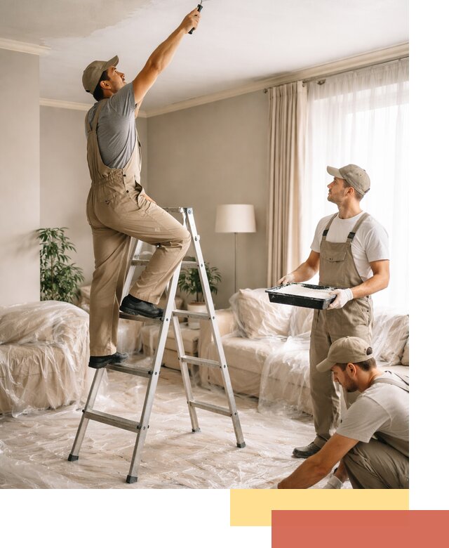 Покраска потолков акриловой краской в Балахне качественно и быстро