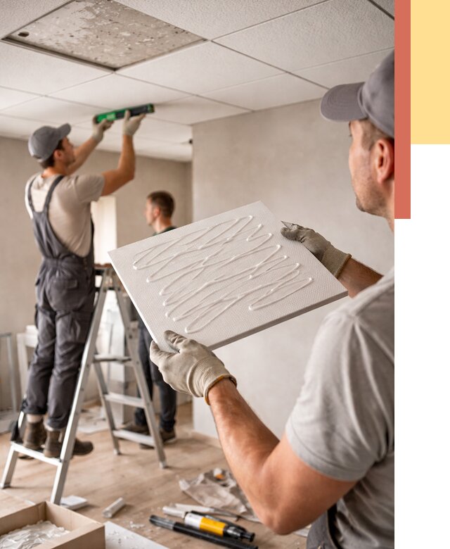 Монтаж потолочной плитки в Балахне от 4702 руб. — быстро и недорого | ОТДЕЛОЧНИК-Блх