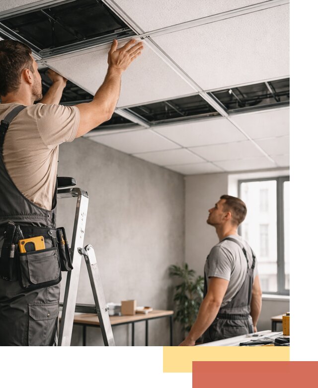 Монтаж потолочной плитки в Балахне качественно и в срок