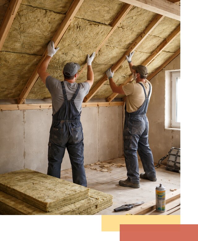 Утепление потолка минеральной ватой в Балахне