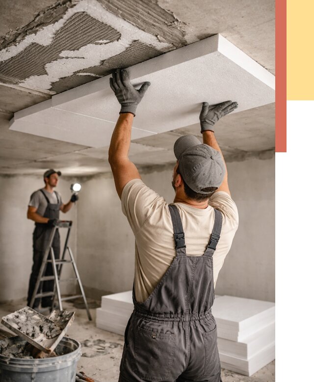 Утепление потолка пенопластом в Балахне от 4702 руб/м2 — недорого и быстро | ОТДЕЛОЧНИК-Блх