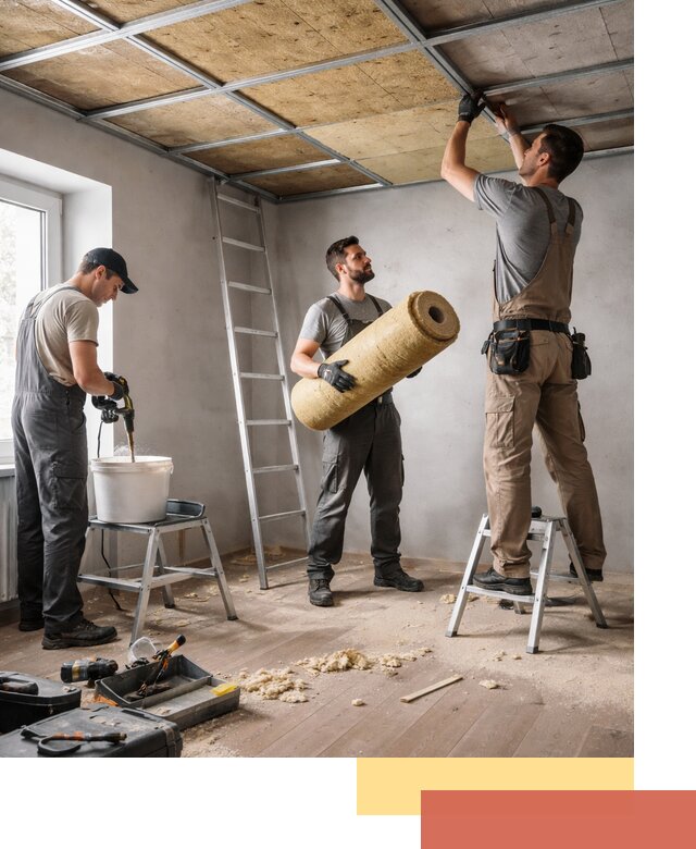 Шумоизоляция потолка в Балахне: профессиональный монтаж и отделка